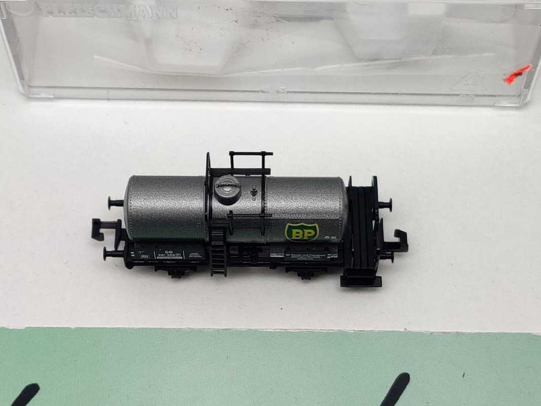Fleischmann N DC 881906-2 Kesselwagen Bremserhaus "BP" / NEM / DB / EVP