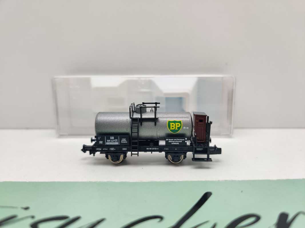 Fleischmann N DC 881906-1 Kesselwagen Bremserhaus "BP" / NEM / DB / EVP