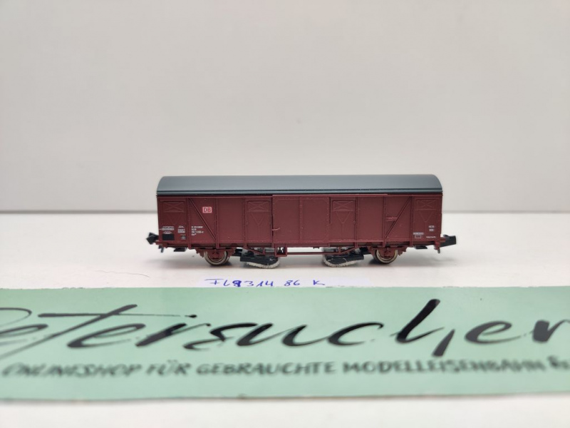 Fleischmann N DC 931486 gedeckter Güterwagen Gbs254 / Gleisreinigung / NEM / DB