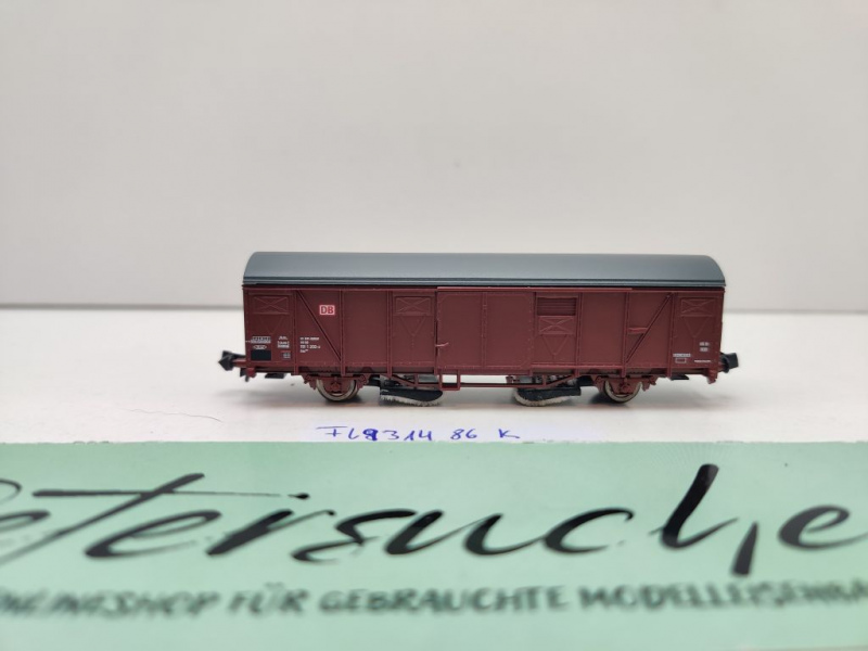 Fleischmann N DC 931486 gedeckter Güterwagen Gbs254 / Gleisreinigung / NEM / DB