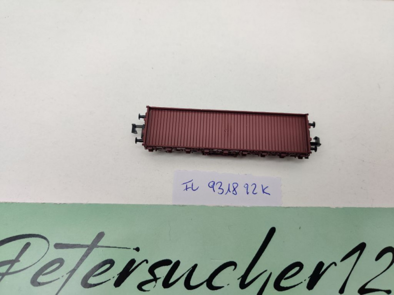 Fleischmann N DC 9318-92 Rungenwagen Kkklm aus Set / NEM / DR / OVP