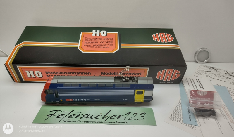 HAG H0 DC 285 / Re 450 S-Bahn  Elektrolok Analog / SBB  / OVP