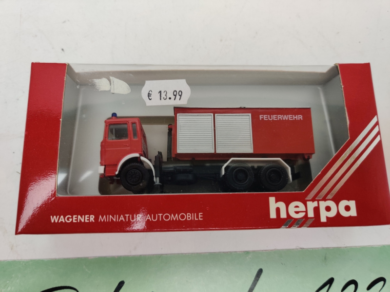 Herpa H0 / 1:87 / 820500 MAN Feuerwehr LKW mit Abrollcontainer / OVP