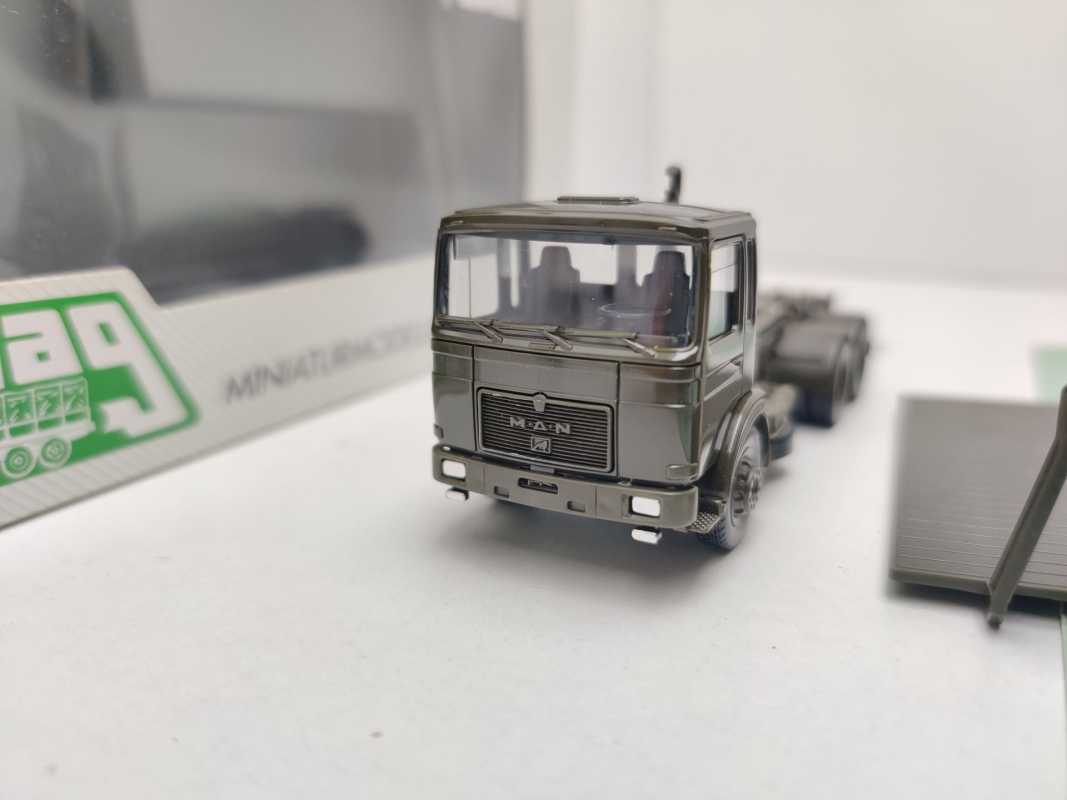 Herpa Maag H0 740036 MAN M90 Abrollkipper 3a BW / 1:87 / OVP