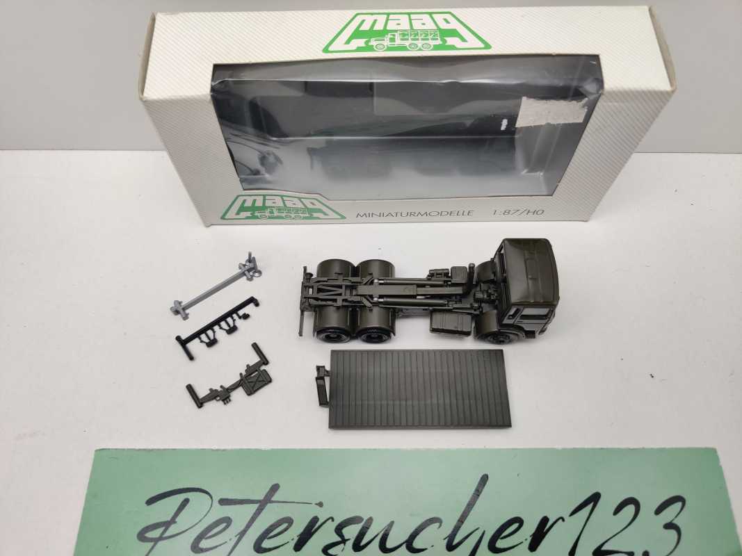Herpa Maag H0 740036 MAN M90 Abrollkipper 3a BW / 1:87 / OVP