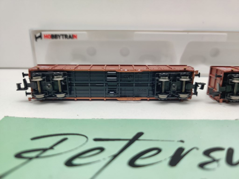 Hobbytrain N DC H23403 2er-Set offene Güterwagen Eanos-x052 / DB / OVP