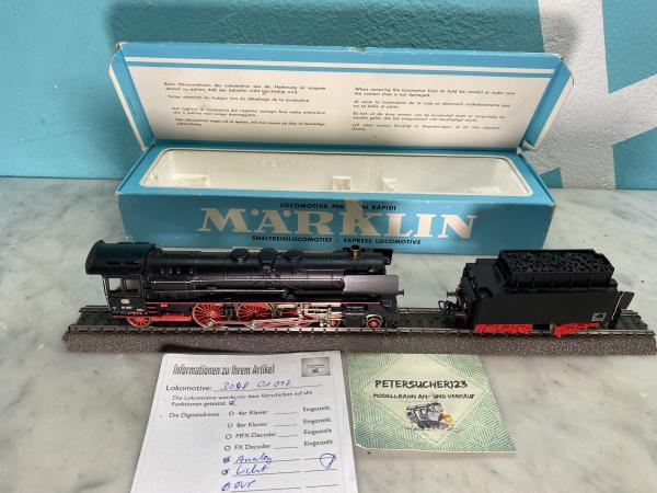 Märklin H0 3048 / BR01 097 Dampflok mit Schlepptender Analog, Licht, OVP DB