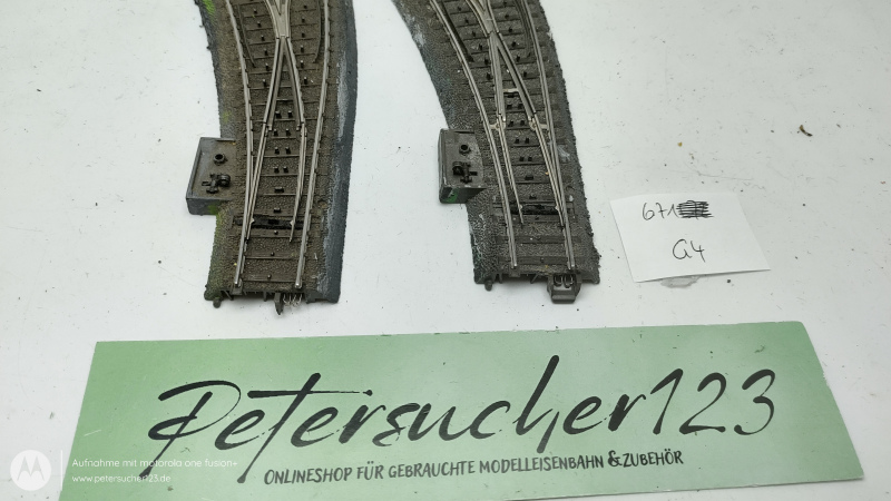 Märklin H0 2 x Bogenweiche Links C-Gleis 24671 Anlagenauflösung G4