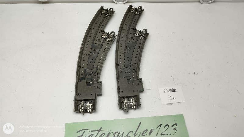 Märklin H0 2 x Bogenweiche Links C-Gleis 24671 Anlagenauflösung G4