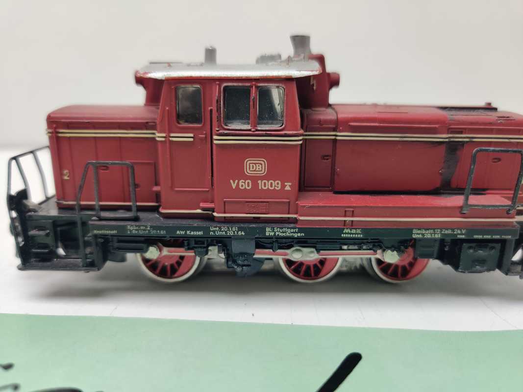 MÄRKLIN H0 AC V60 1009 / Diesellok / Rot / DB / Umbau Delta - Digital