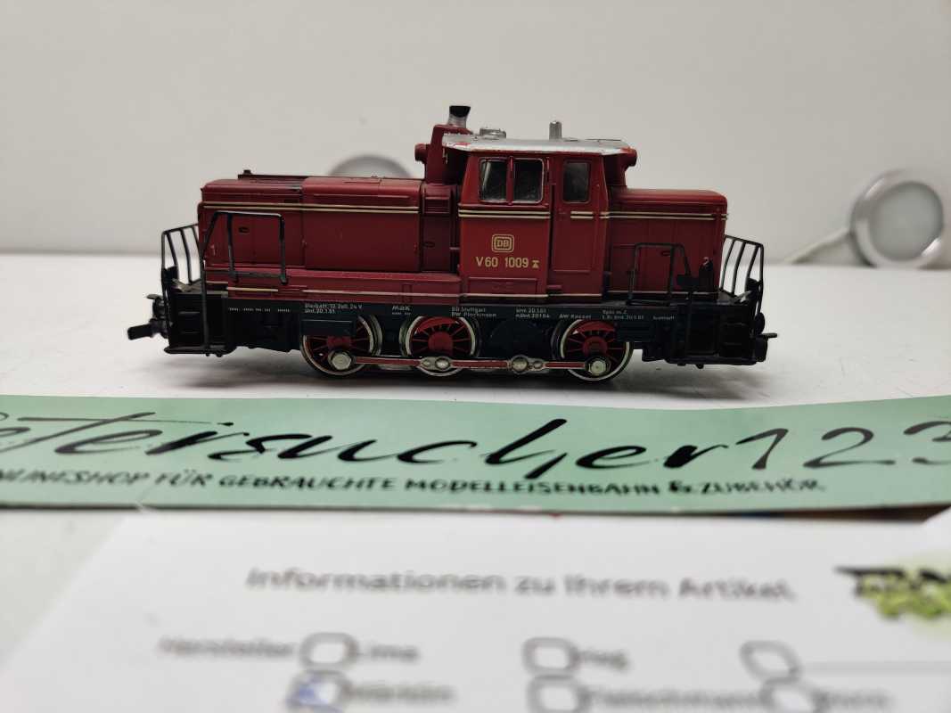 MÄRKLIN H0 AC V60 1009 / Diesellok / Rot / DB / Umbau Delta - Digital