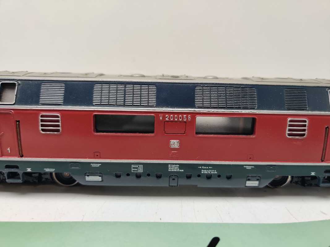 MÄRKLIN H0 AC 3021 / V200 056 / Diesellok / Rot / DB / Umbau Delta - Digital