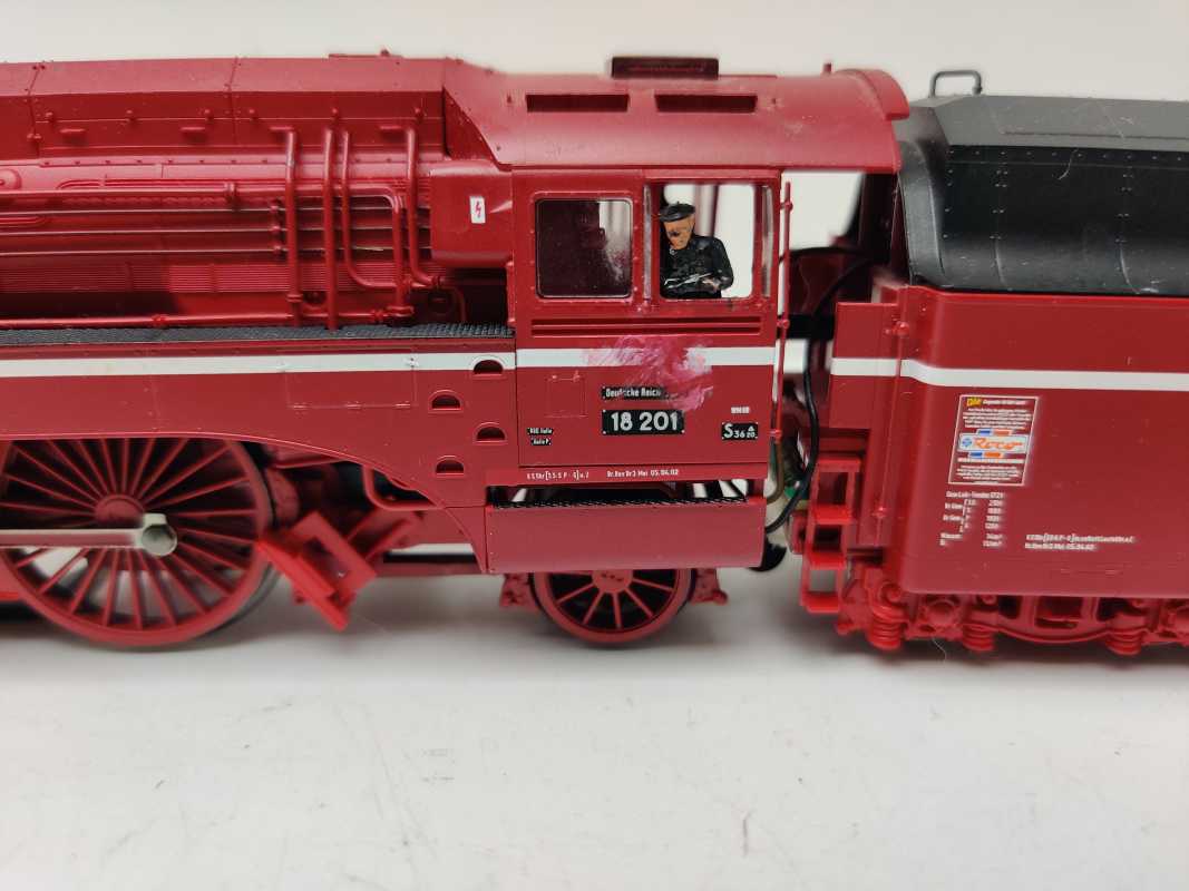 Roco H0 AC 69203 / BR18 201  / Dampflok Schlepptender / DR / DCC / Sound