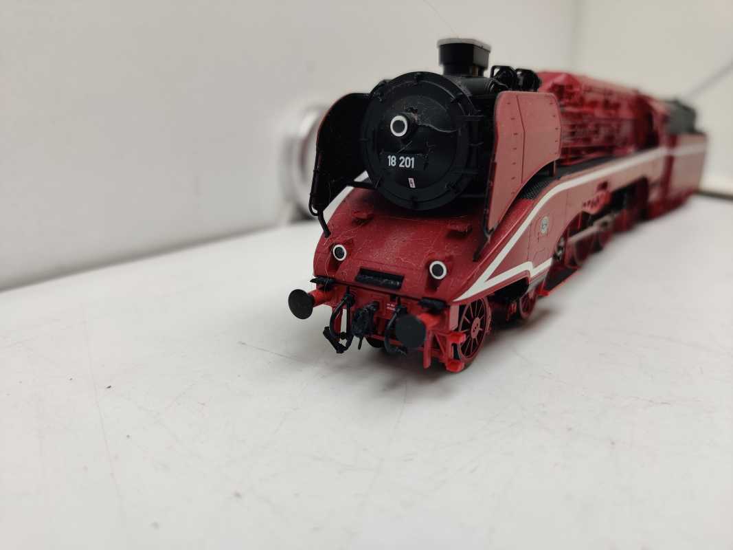 Roco H0 AC 69203 / BR18 201  / Dampflok Schlepptender / DR / DCC / Sound