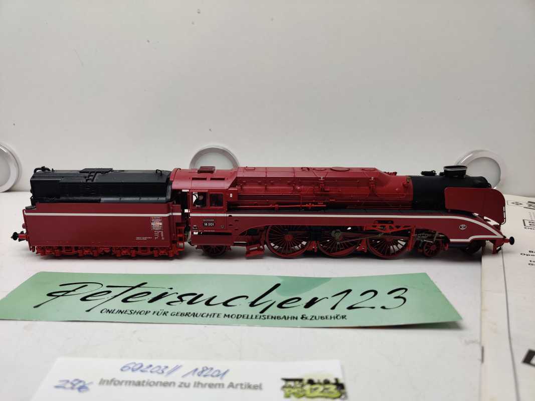 Roco H0 AC 69203 / BR18 201  / Dampflok Schlepptender / DR / DCC / Sound