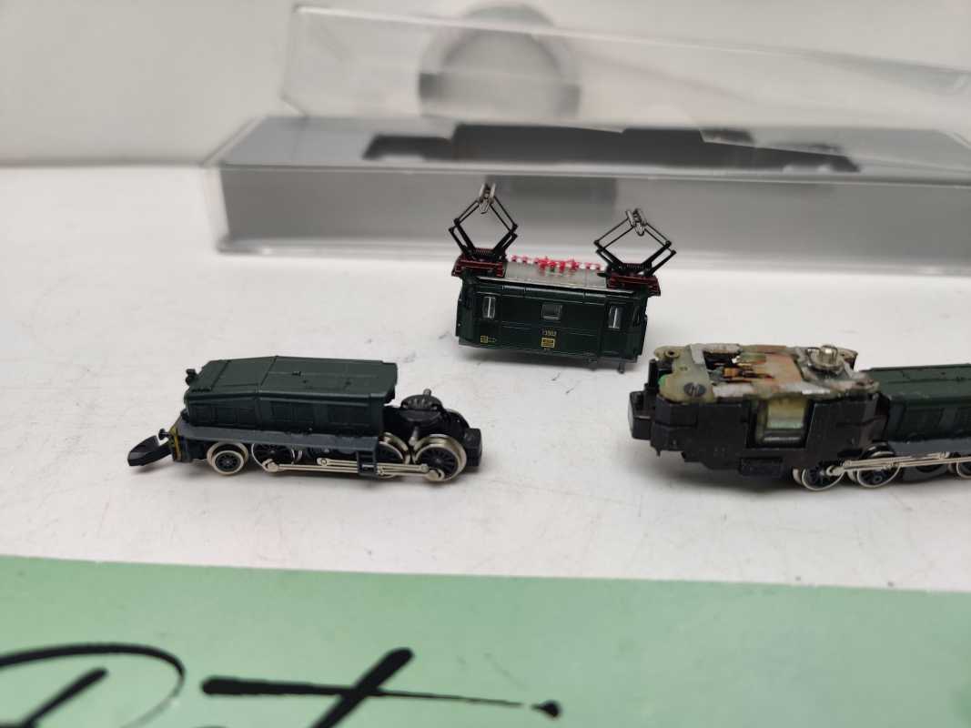 Mini Club / Märklin Z DC 13302 / Krokodil / SBB / Grün / Steuerung fehlt / Defekt
