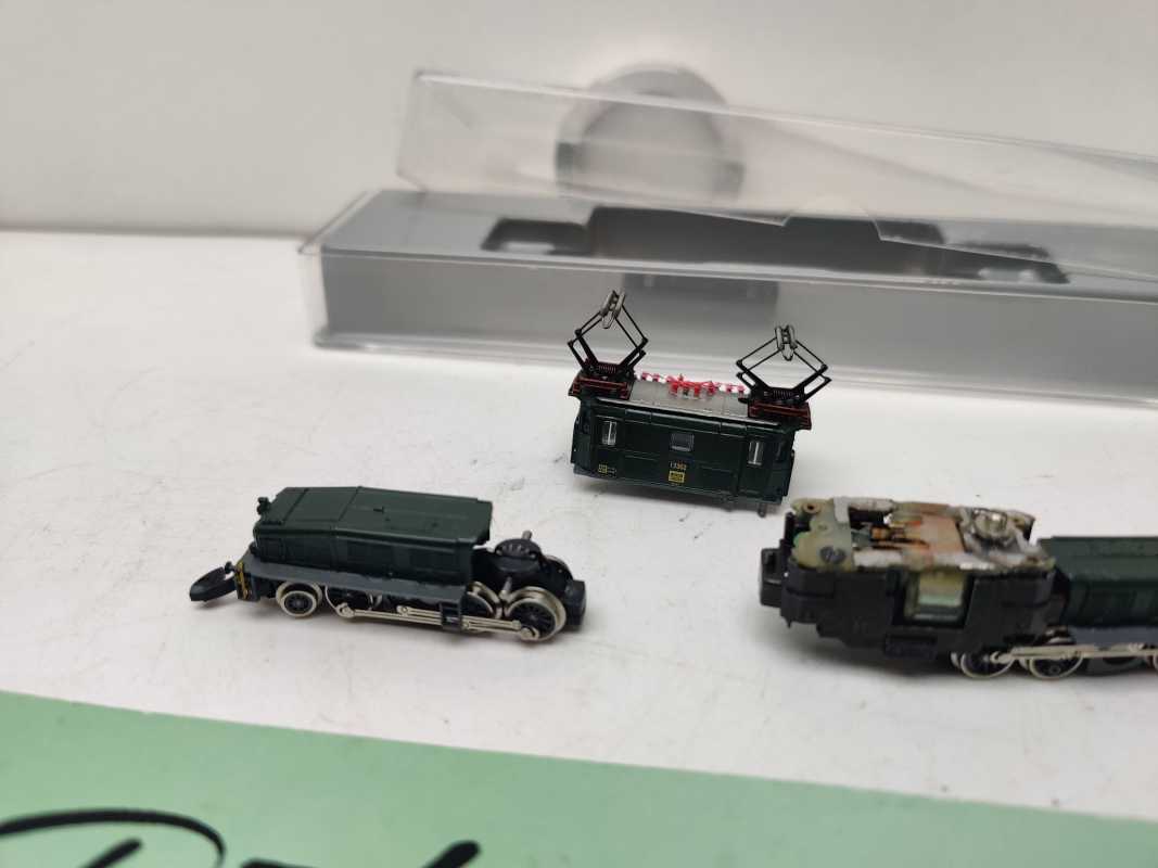 Mini Club / Märklin Z DC 13302 / Krokodil / SBB / Grün / Steuerung fehlt / Defekt