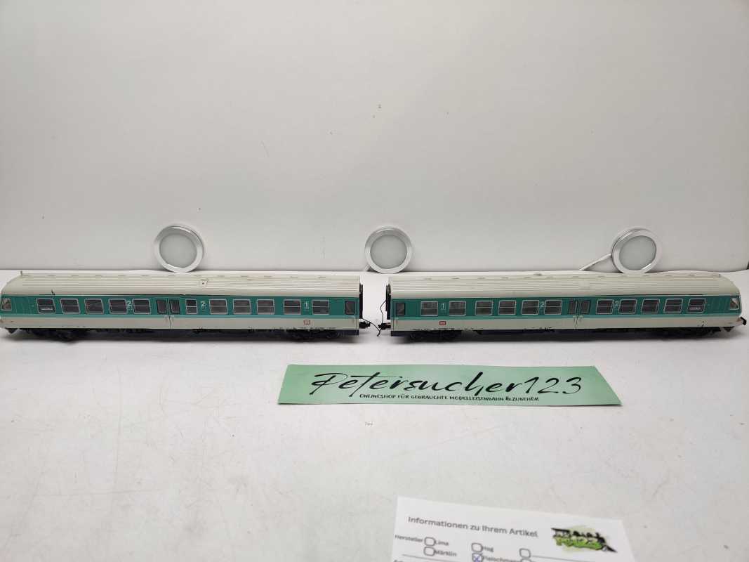 Fleischmann H0 DC BR614 052-9 / BR614 051-1 Triebwagen / Mint / DB / Analog