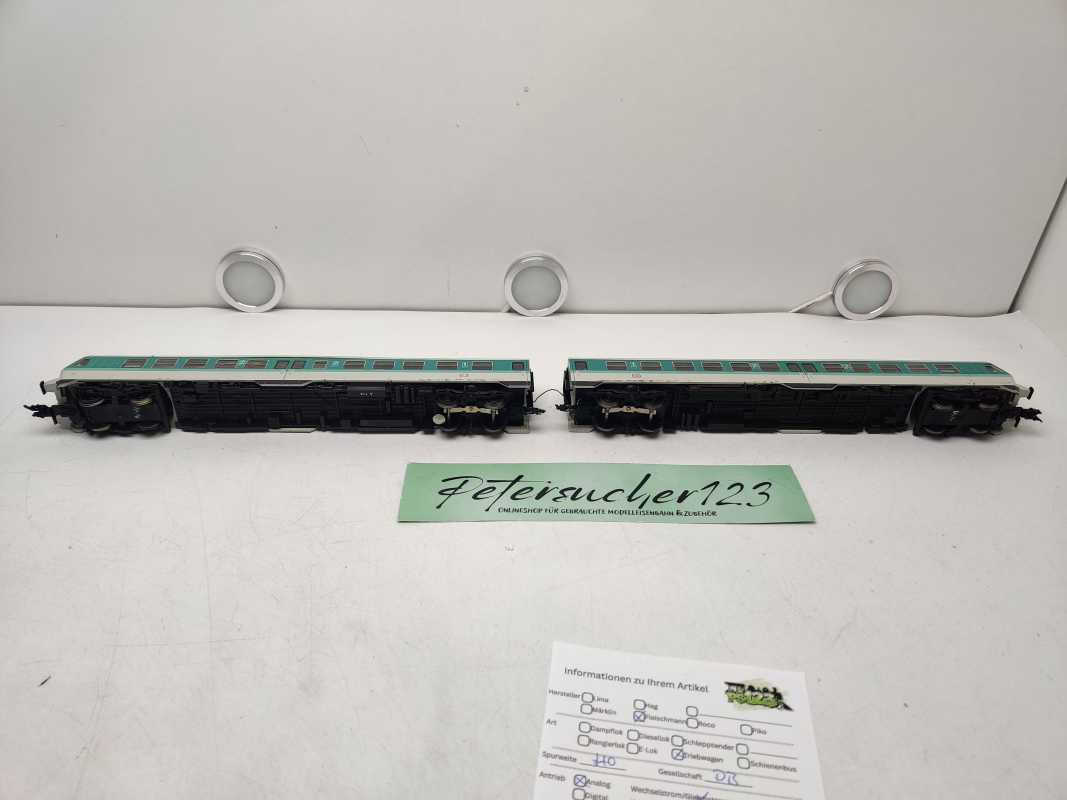 Fleischmann H0 DC BR614 052-9 / BR614 051-1 Triebwagen / Mint / DB / Analog