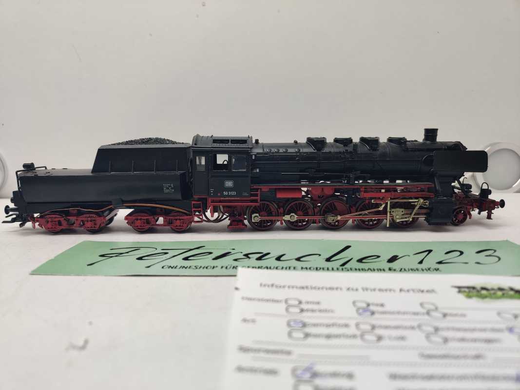 Fleischmann H0 DC 4176 / BR50 3123  / Schlepptender-Dampflokomotive / DB / Analog
