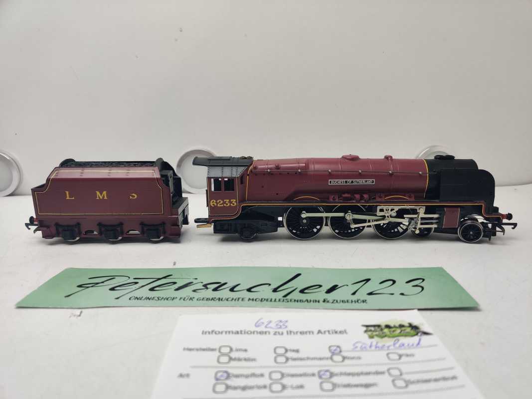 Sutherland H0 DC 6233  Dampflokomotive / LMS Princess / Coronation Class / „Duchess of Sutherland“ / Bastler / Defekt