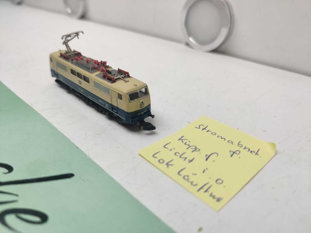 Märklin Mini Club 8858 / Elektrolok / Analog / DB / Blau-Beige / Bastler