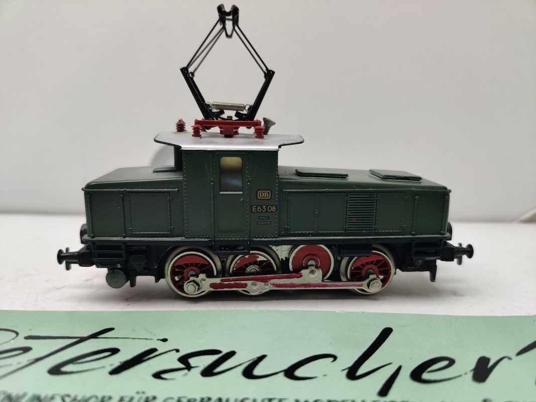 Märklin H0 AC E63 08 / kleine, bullige Rangier-Elektrolokomotive / Umbau Mfx / Grün / DB