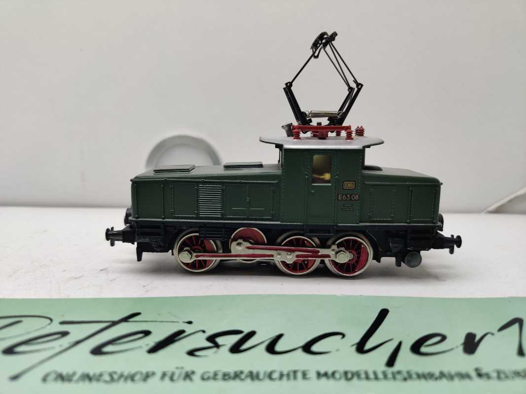 Märklin H0 AC E63 08 / kleine, bullige Rangier-Elektrolokomotive / Umbau Mfx / Grün / DB