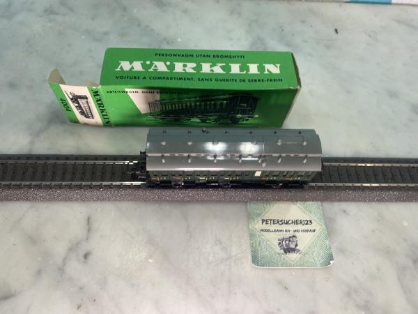 157//Märklin H0 4004  3-Achser Personenwagen Grün 2.Klasse  Grüne-OVP M522_PW1188