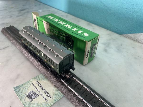 157//Märklin H0 4004  3-Achser Personenwagen Grün 2.Klasse  Grüne-OVP M522_PW1188