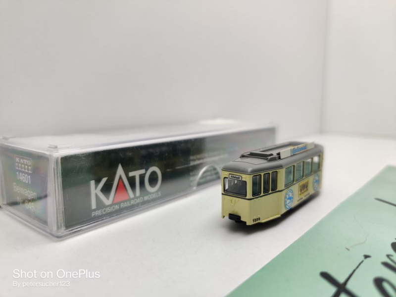 Kato N DC 14601 Beiwagen Nr.645 zu Straßenbahn / Rhein. Bahnges. AG / OVP