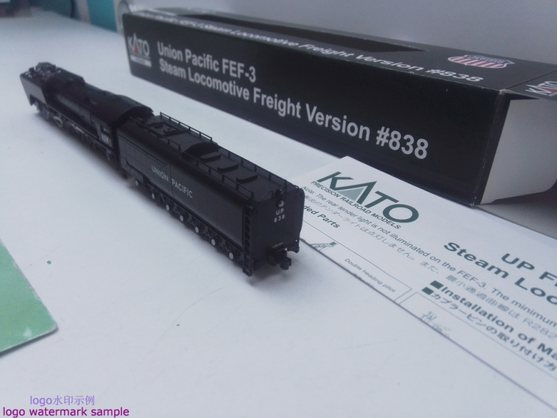 Kato N DC 126-0402 / 838 Dampflok Schlepptender/ Analog / Union Pacific FEF / OVP