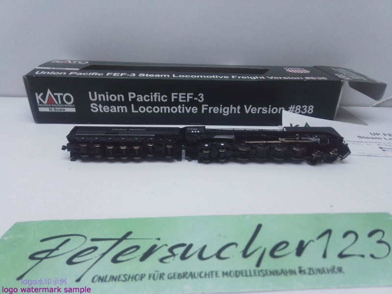 Kato N DC 126-0402 / 838 Dampflok Schlepptender/ Analog / Union Pacific FEF / OVP