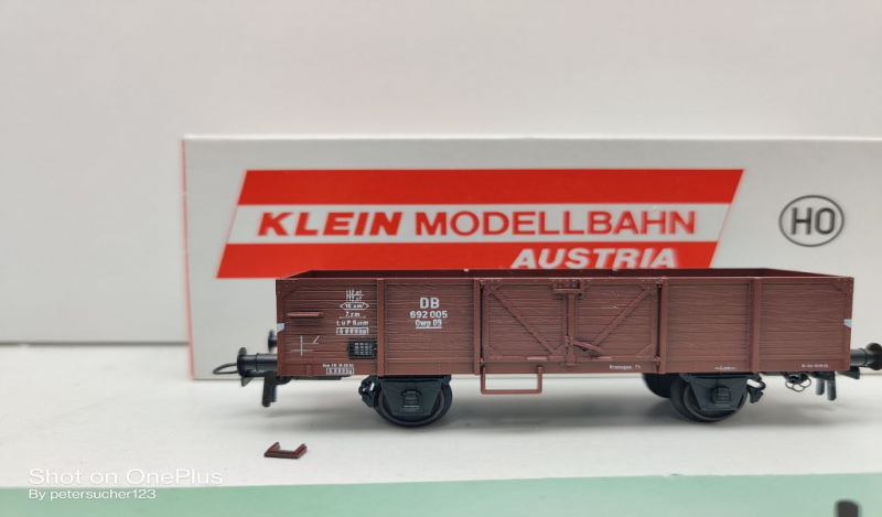 Kleinbahn H0 DC 3142 offener Güterwagen / Owp 09 / DB / OVP