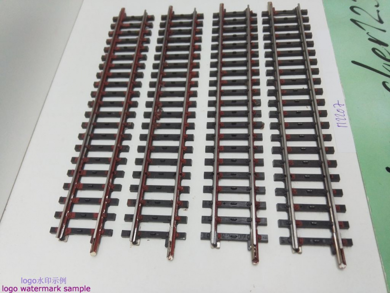 Märklin H0 AC 2207 4x Gerades K-Gleis / 156 mm / Farbe, Kleber