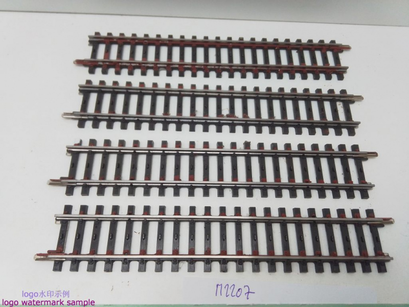 Märklin H0 AC 2207 4x Gerades K-Gleis / 156 mm / Farbe, Kleber