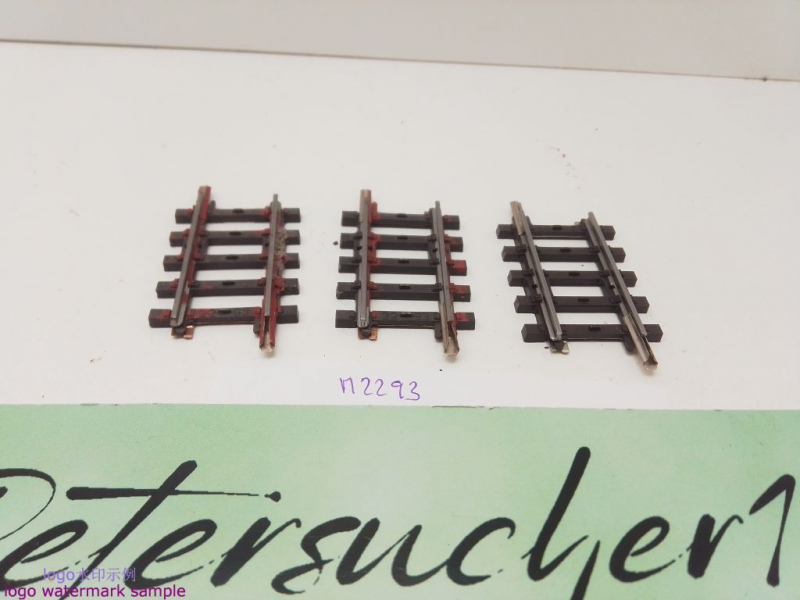 Märklin H0 AC 2293 3x Gerades K-Gleis / 41,3 mm / Farbe, Kleber