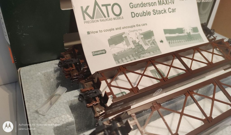 Kato H0 DC 253504 US Tragwagen-Set / 30-9031 / BNSF / OVP
