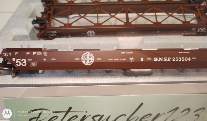 Kato H0 DC 253504 US Tragwagen-Set / 30-9031 / BNSF / OVP