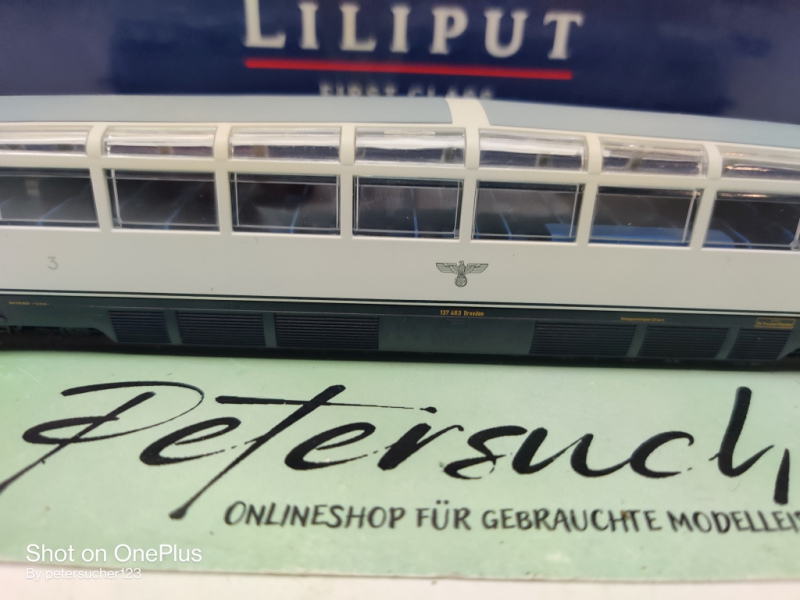 Liliput H0 AC L112883 / 137 463  Triebwagen Diesel Aussichtswagen Dresden / Weiß / Esu-Digital / OVP