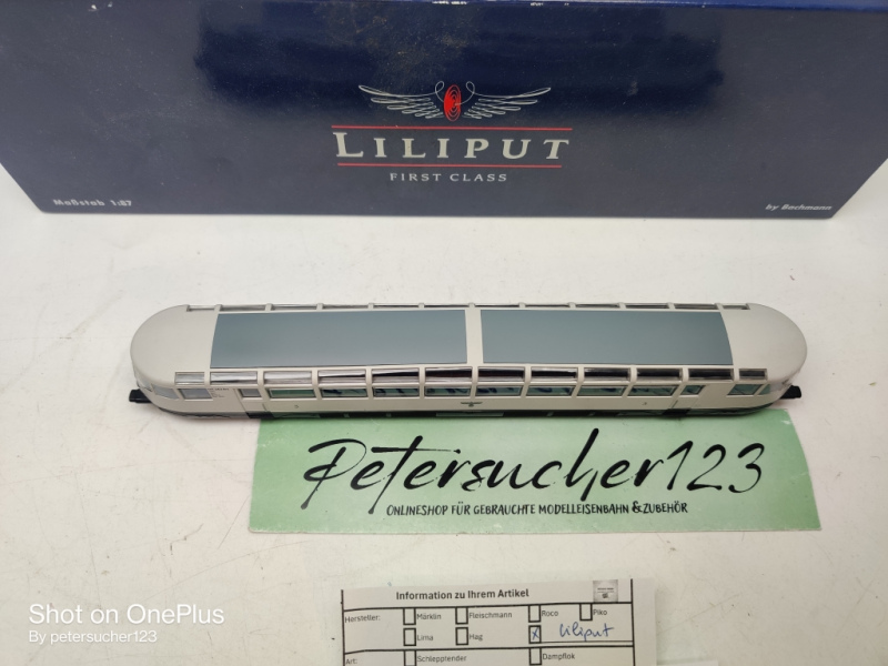 Liliput H0 AC L112883 / 137 463  Triebwagen Diesel Aussichtswagen Dresden / Weiß / Esu-Digital / OVP