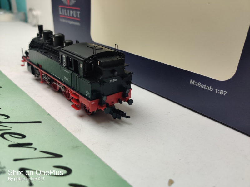 Liliput H0 DC L131182 /  BR75 270  Tenderlokomotive  / DB / DSS / Esu - Digital / OVP