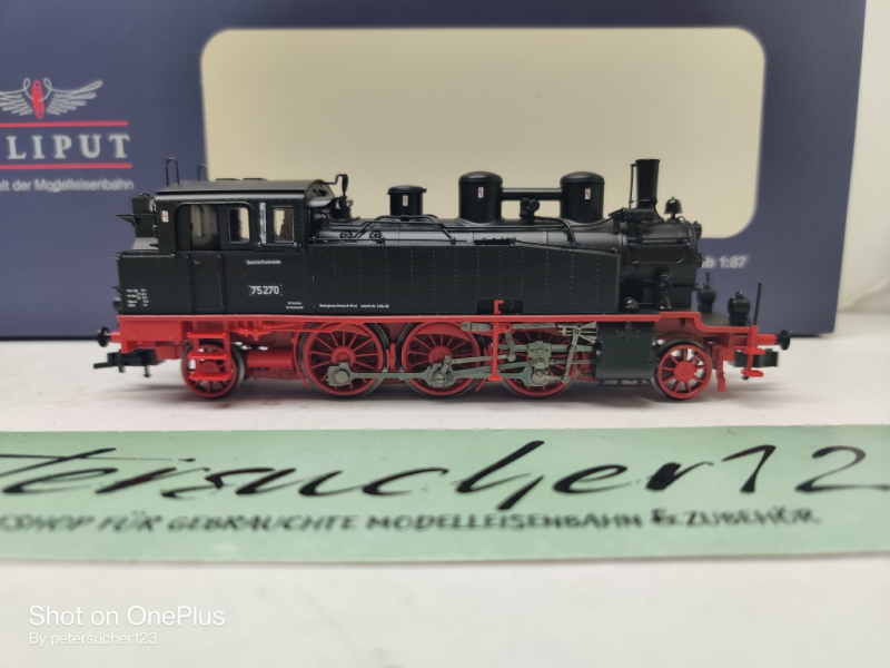 Liliput H0 DC L131182 /  BR75 270  Tenderlokomotive  / DB / DSS / Esu - Digital / OVP