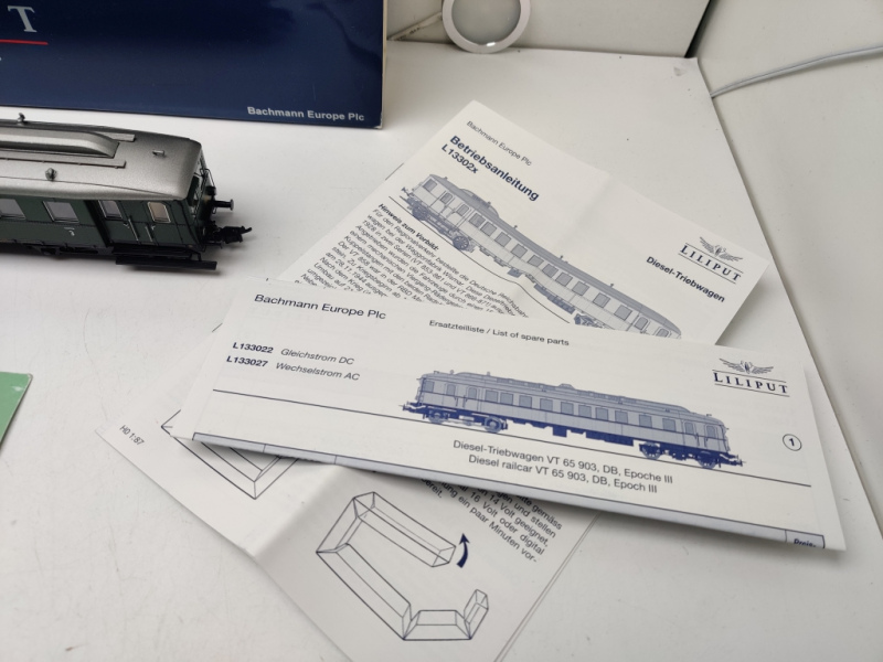 Liliput H0 DC L133022 / VT65 903 Diesel Triebwagen / DB / Ep.III / Analog / OVP
