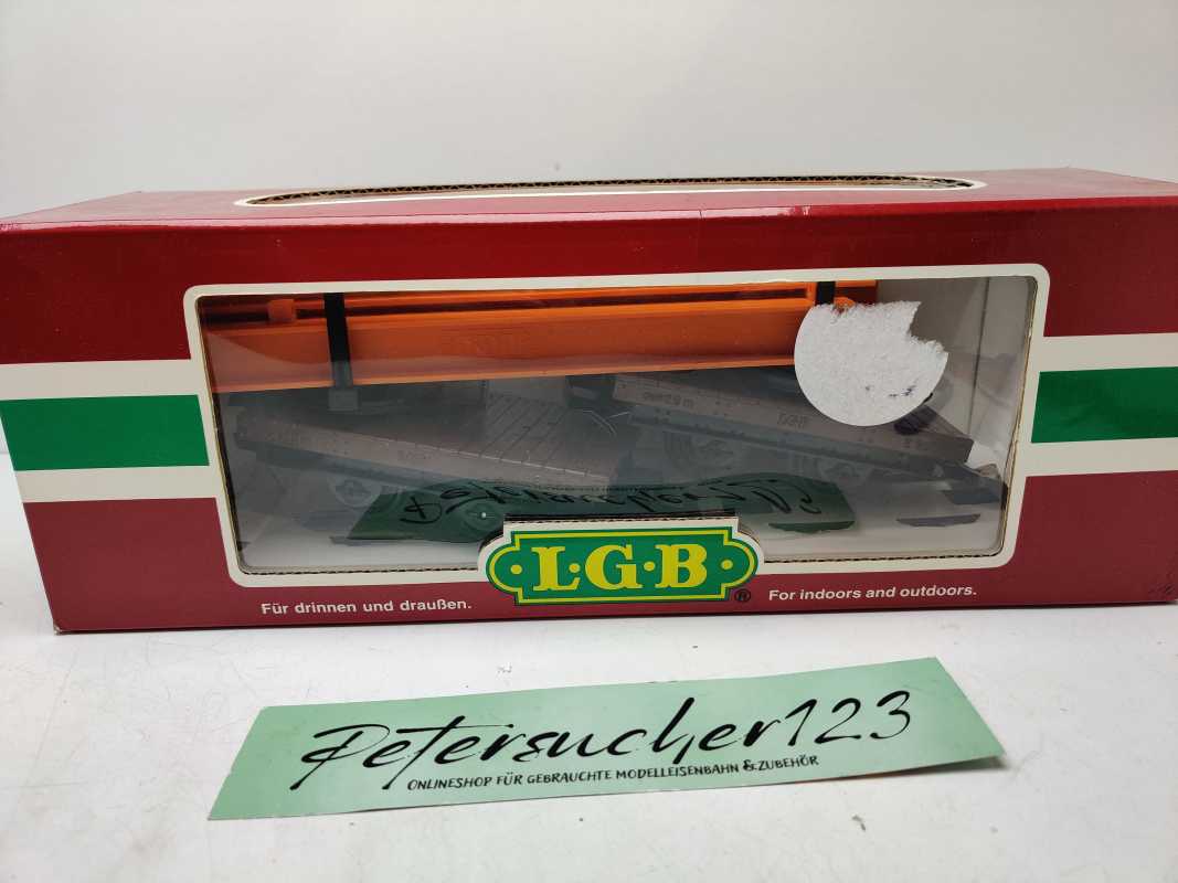 LBG Spur G / 40500 / Feldbahn-Drehschemelwagen-Set / OVP