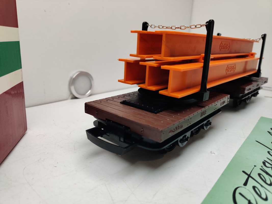 LBG Spur G / 40500 / Feldbahn-Drehschemelwagen-Set / OVP