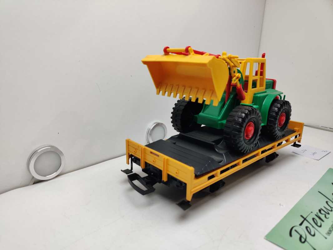 LBG Spur G 94069 / 2-achsiger offener Güterwagen Fachwagen mit Radlader