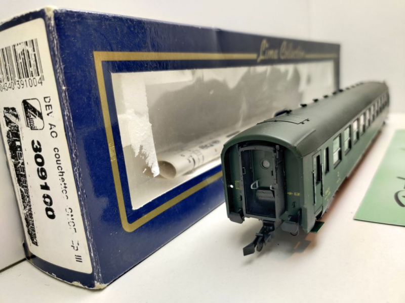 Lima H0 DC 39100 Liegewagen 2. Klasse / DEV A0 / SNCF / OVP