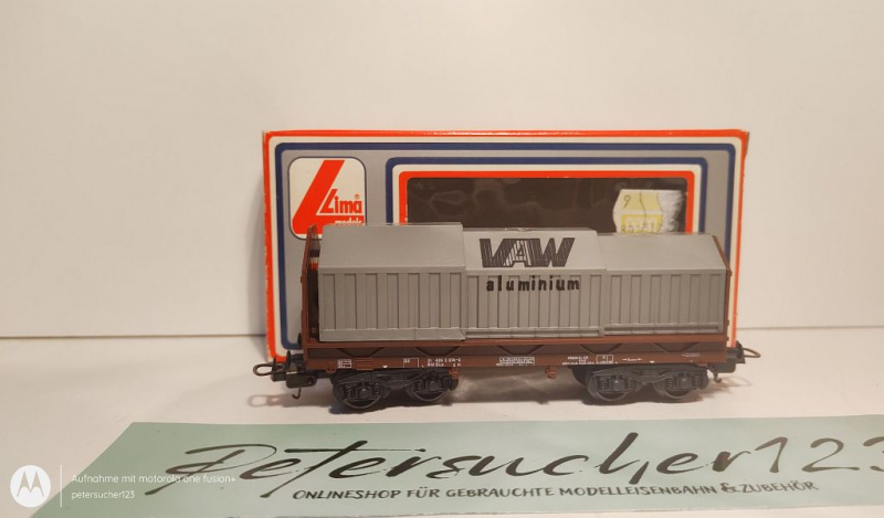 Lima H0 DC 303186 Teleskophaubenwagen "VAW" / OVP