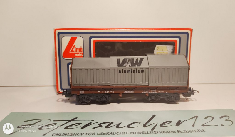 Lima H0 DC 303186 Teleskophaubenwagen "VAW" / OVP